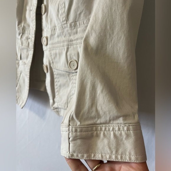 Lane Bryant Women’s Tan Button Up Coat SiE 14-16 - Picture 5 of 7